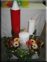 Dekoration für Kerzengeschäft